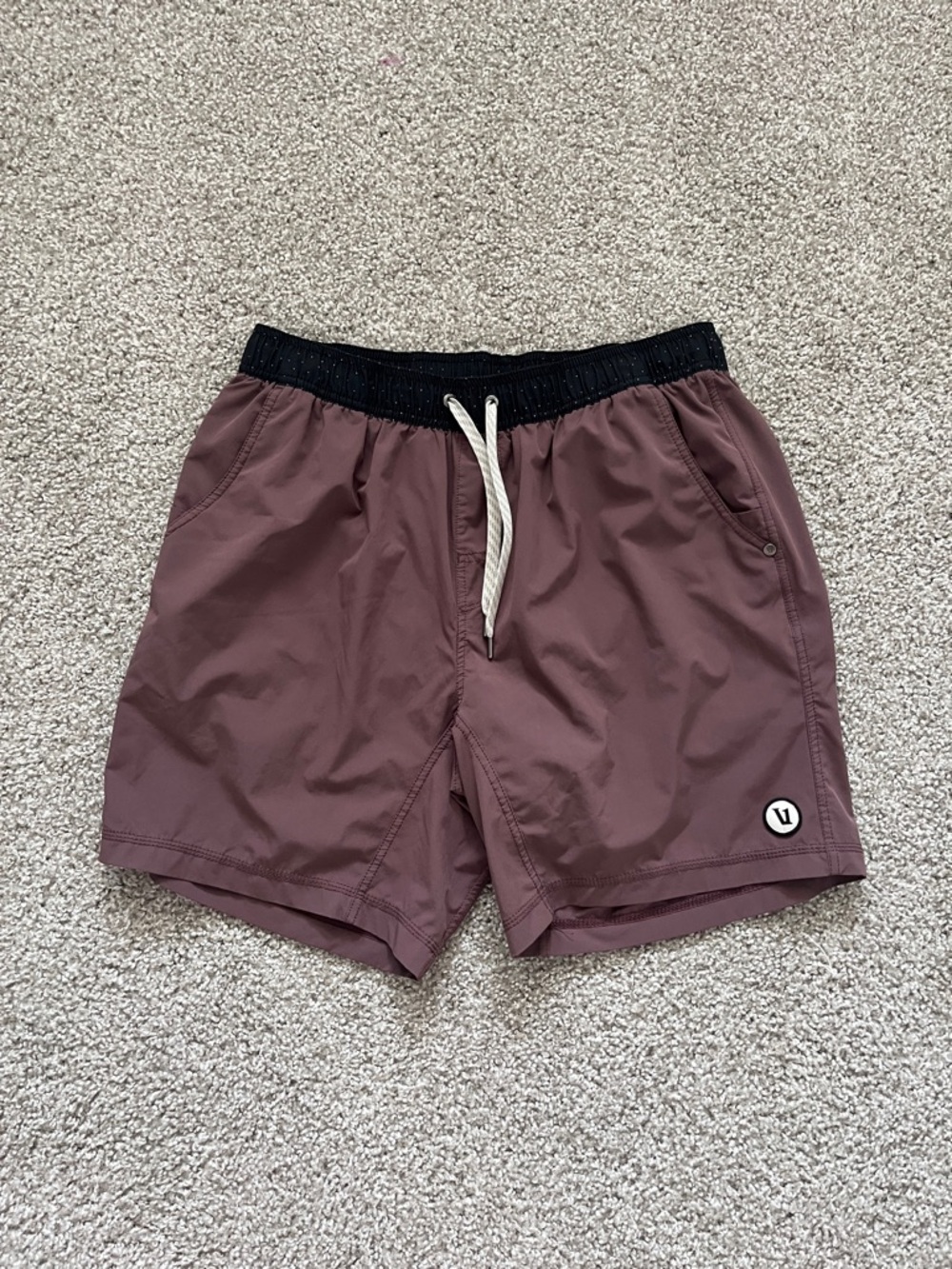 Men's Vuori Plum Kore Shorts Lined 7" Size XL